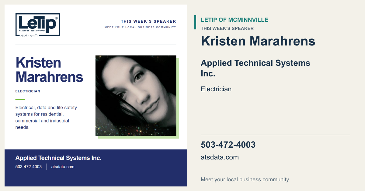 Wide Facebook link preview for Kristen Marahrens