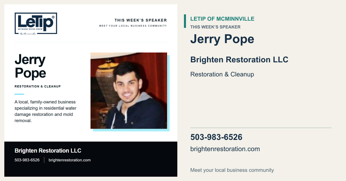 Wide Facebook link preview for Jerry Pope