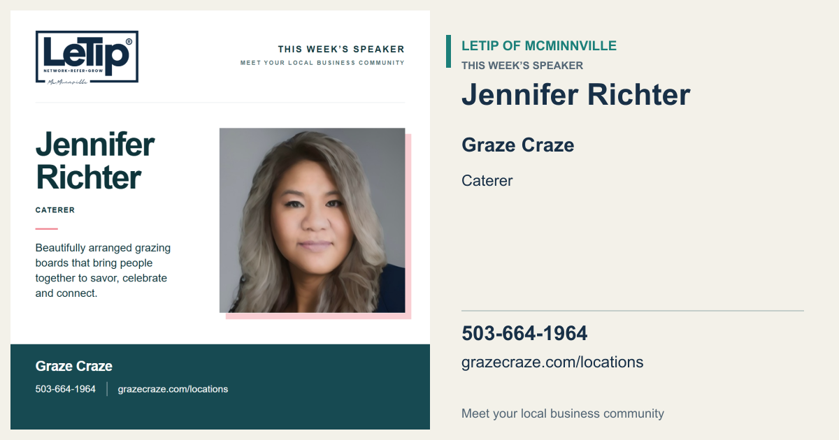 Wide Facebook link preview for Jennifer Richter